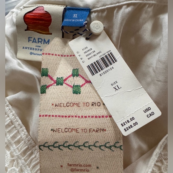 FARM Rio White Lace Guipure Midi Skirt - Picture 13 of 16